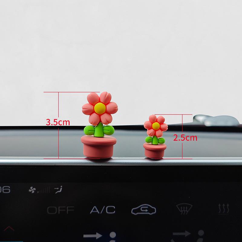 Mushroom Themed Car Decoration for 2024 - Cute Healing Ornaments for Center Console