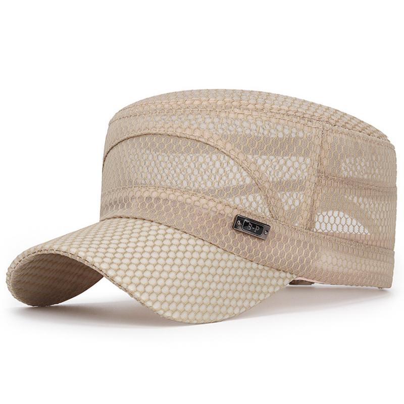 Cappellino Sportivo da Esterno Estivo in Rete Traspirante Casual Cappello da Sole Unisex Tinta Unita Cappellino da Baseball