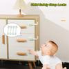 Child Safety Strap Locks, Baby Locks for Cabinets and Drawers, Toilet, Fridge & More, Freezer Latch To Keep Door Closed