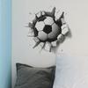 Autocollants muraux créatifs en forme de ballon de football, décoration de fond de chambre d'enfant, autocollant autocollant