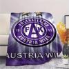 FK Austria Wien Print FlAannel Blanket, High Quality Comfortable for All Seasons, Home Decor, Warmth and Comfort