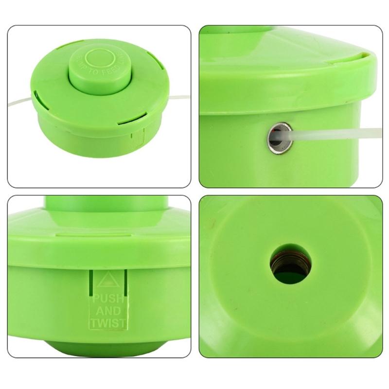 Dvojitá strunová hlava se cívkou pro sekačky na trávu, Heavy Duty PP plast, Kompatibilita s univerzálním šroubem, Snadná instalace