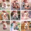 Acrylic Cartoon Pig Hanging Decoration with Bead Chain Car Rearview Mirror Pig Ornament Keychain Backpack Animal Pendant Birthday Gift