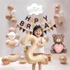 Ins Happy Birthday Party Backdrop Kit - Photography Background & Complete Decorations for Girls & Boys Birthday Celebrations