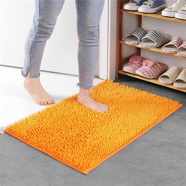 Home Badmat Chenille Badkamer Wateropname Pluche Vloermatten Entree Deurmat Antislip Toilettapijt