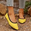 2024 Hot Sale Ladies Shoes Slip On Women's Flats Concise Casual Flats Women Pointed Toe Shallow Outdoor Plus Size Shoes Female