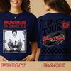 2026 Bruno Mars Romantic Tour T-Shirt Tour Date Back Side Double-sided Cotton T-shirt Comfortable, Breathable, High-Quality Ins