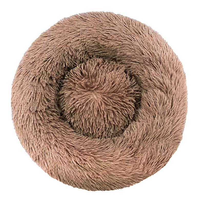 Kennel Cat Litter Plush Round Pet Litter Dog Bed Winter Dog Cushion Pet Bed Pet Supplies