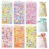 Agture 3D Puffy Niedliches Sticker-Set 6 Bögen 300+ Geprägte Sticker Zufällige Geschenkbeutel Perfekt für Weihnachtsüberraschungen