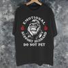 Emotional Support Husband Do Not Pet Tee Shirt for Unisex WoUnisex Gift Idea T Shirts Cotton Clothes