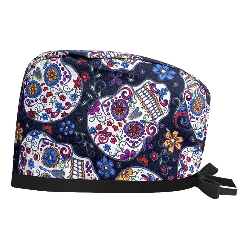 Women's Cotton Surgical Cap - Tie-up Medical, Dental, Salon, and Chemotherapy Head Coverings