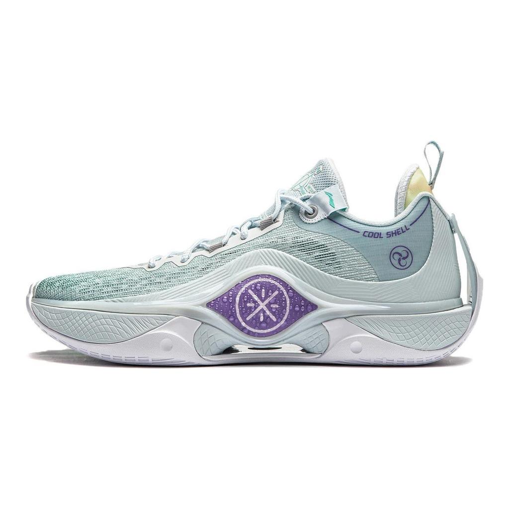 Li Ning Shadow 5 V2 Amortiguación Antideslizante Resistente a la Abrasión Transpirable Caña Baja Zapatillas de Baloncesto para Hombre ABPU009-3