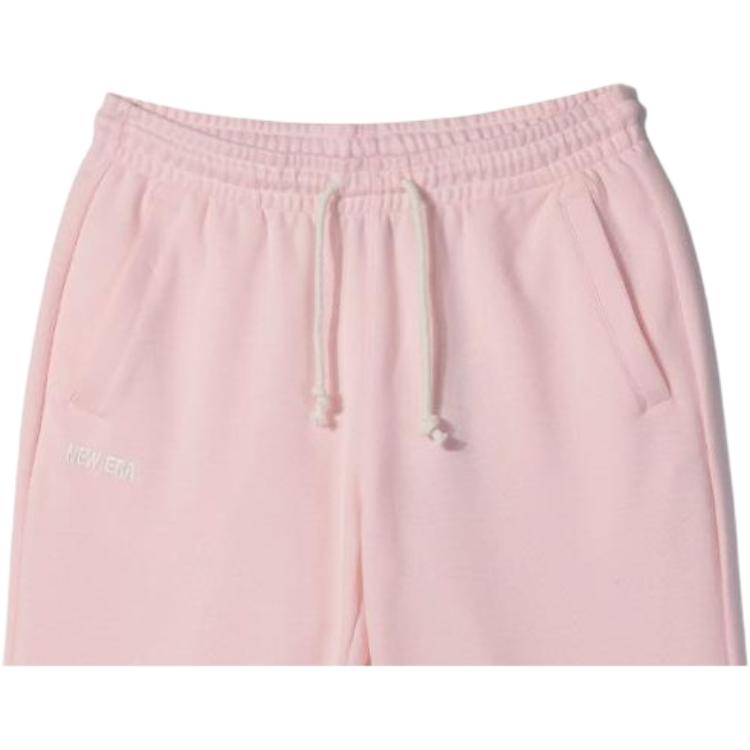 New Era Solid Color Drawstring Knit Sports Pants Women Bottoms Pink 13546519