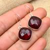 Red Garnet Natural Gemstone Jewelry Handmade Earring 925 Solid Sterling Silver Gift For Her