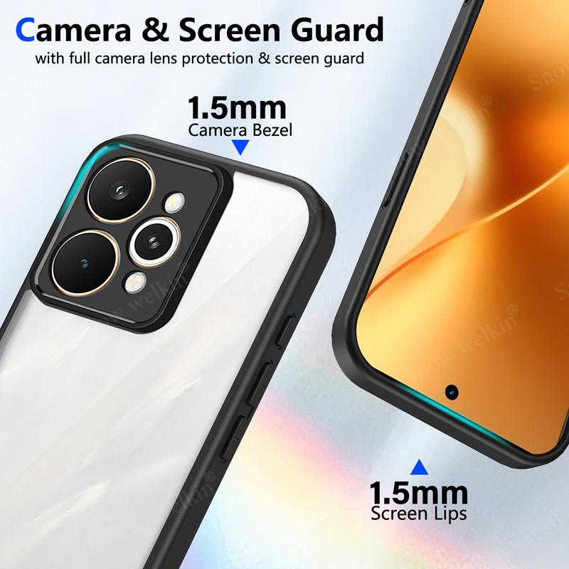 Transparant Siliconen Hoesje Voor Realme 15 Realme15 Pro 15Pro 15T 15X Realme15T PC Achterkant TPU Bumper Schokbestendige Telefoonhoesjes Cover