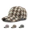 Hoed Dames Herfst Winter Plaid Baseball Cap Dames Kap Zonnebrandcrème Hoed Paardenstaart Panama Cap Vizierhoeden