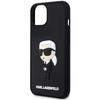 Etui Do iPhone 14 Plus Karl Lagerfeld Hardcase Rubber Ikonik 3D Czarny