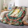 Artistic Cats  Print Flannel Blanket, High Quality Comfortable for All Seasons, Home Decor, Warmth and Comfort