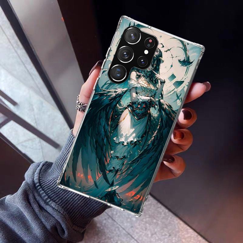 Albedo Overlord Anime Phone Case for Samsung Galaxy S26 S25 Edge S24 S23 Ultra S22 Plus S21 FE S20 + Soft Cover Print Fundas Gal
