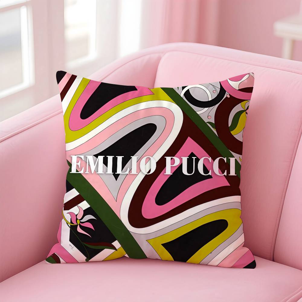 Fashion E-Emilio-O P-Pucci Pillow Case pattern printing pillowcase living room sofa cushion cover bedroom room decor