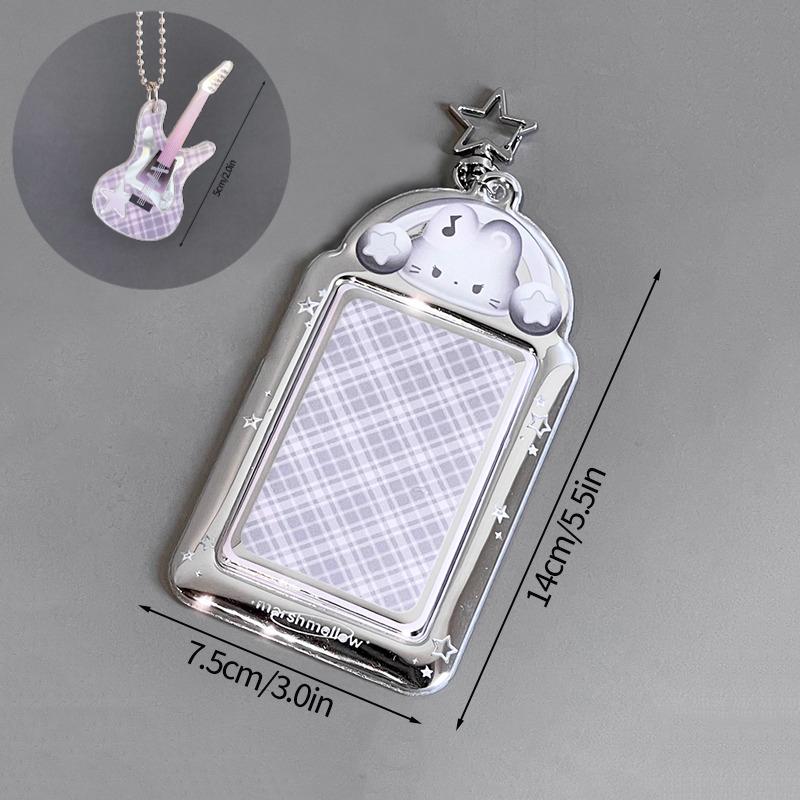 Kpop Photocard Holder Binder Photo Card Holder 3Inch Idol Binder Photocard Display Keychain Protective Cover Photo Albums