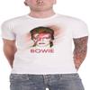 David Bowie T Shirt Bowie Is World Tour Back Print New Official Mens White