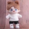 niannyyhouse 20cm Doll Clothes - Cotton Doll Clothes - Top and Pants - Doll Baby Clothes - Dress-up - For Stuffed Animals (white)