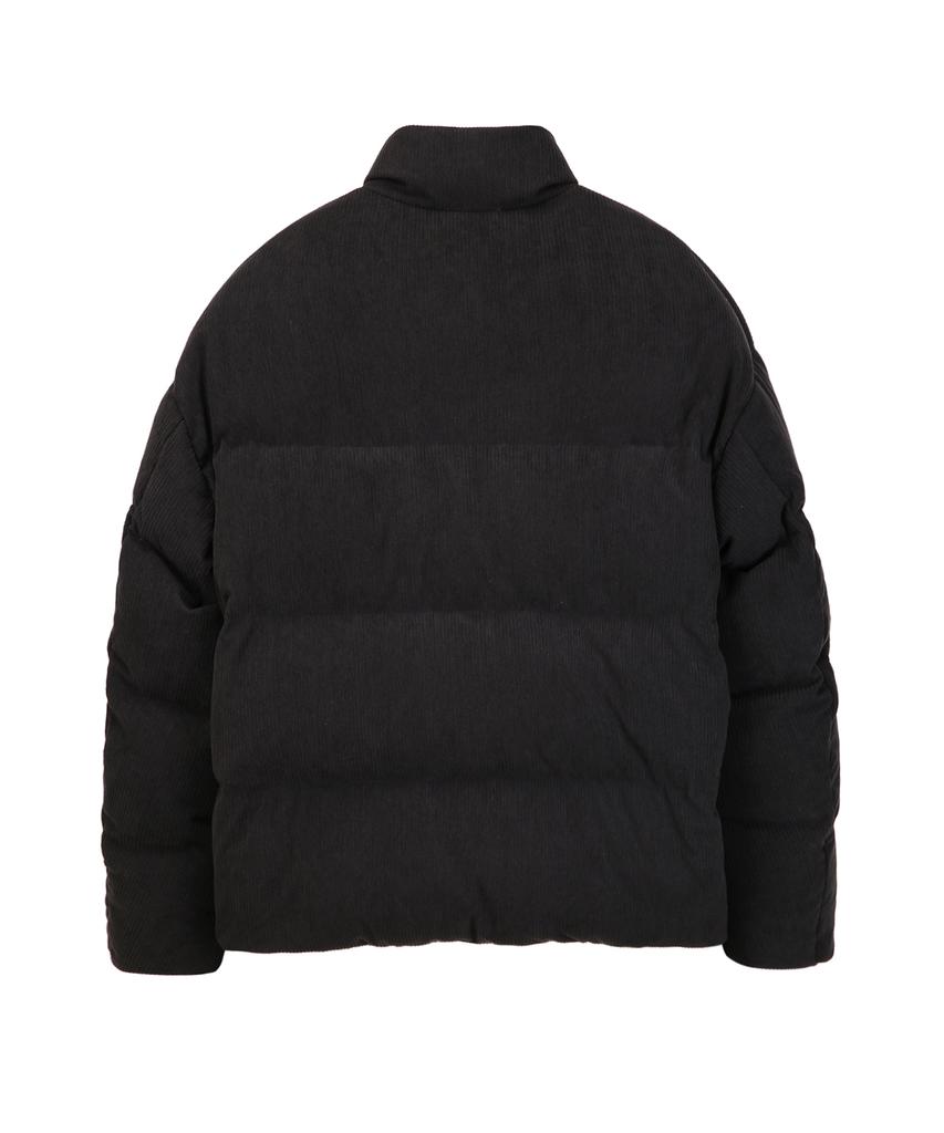 Il Corso Essential Corduroy Down Jumper Charcoal Grey Ieju5F007Cg