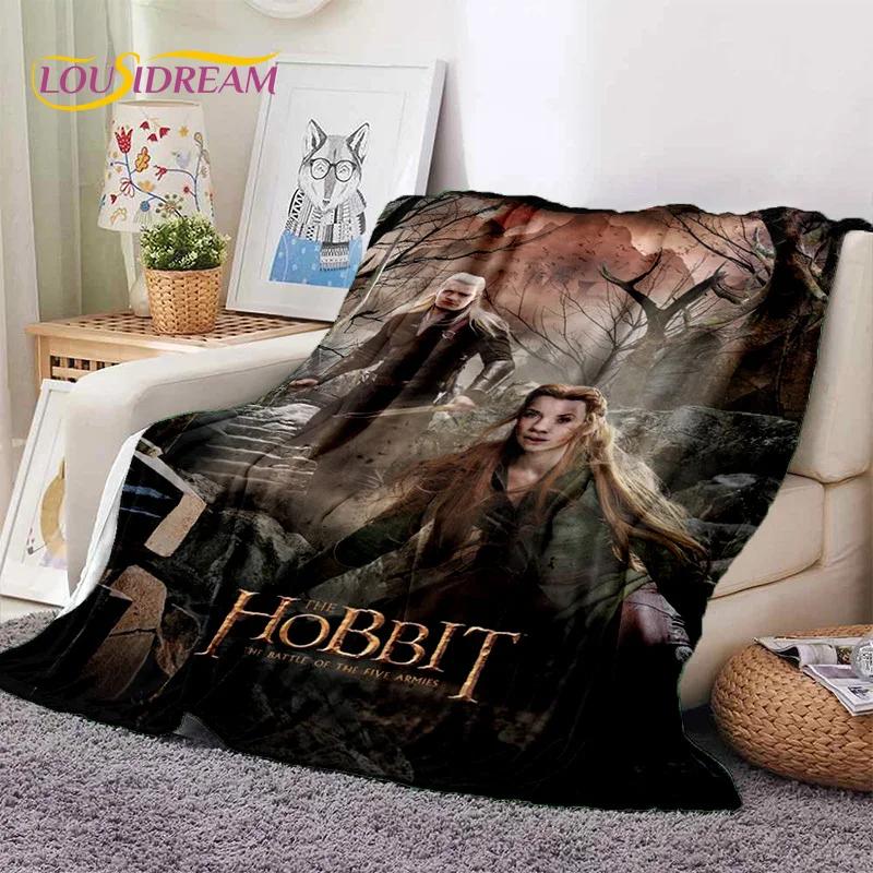 L-Lord of The Rings H-Hobbit Film Zachte Flanellen Deken voor Bedden Slaapkamer Bank Picknick, Plaid voor Buiten Ontspanning Dutje Cadeau