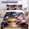 3pcs Naruto1 Design Cover Set - HD Printed Bedding with 1 Cover and 2 Pillowcases - Perfect for Home and Dorm Decor
