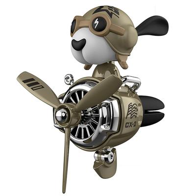 2024 Neues Modell Auto Auto Aromatherapie Niedlicher Cartoon Hund Pilot Flugzeug Luft