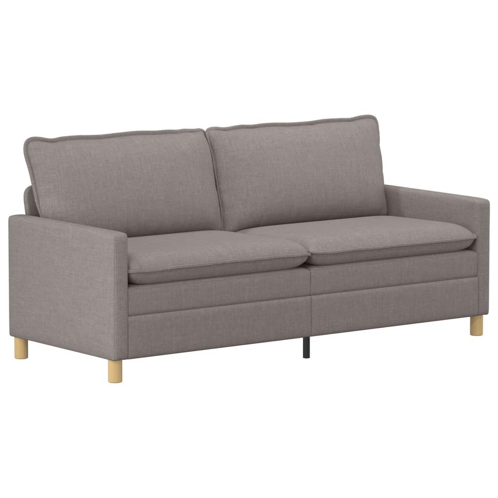 Sofa Taupe 196 X 81 X 87.5 Cm Fabric