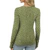 Women's  And Winter Slim Bottom T-shirt Fashion Casual Gradient Printing Round Neck Pullover Long Sleeve Top