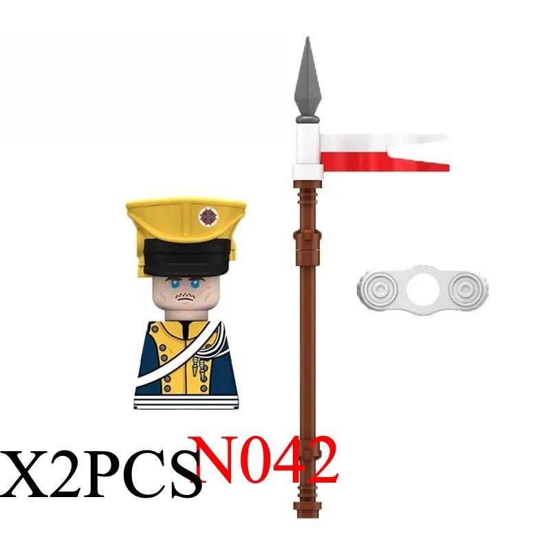 Middeleeuwse Napoleontische Oorlog Soldaat Figuren Militair MOC Bouwsteen Ridders Britse Franse Fuselier Geweren Wapen Kinder Speelgoed B08