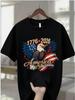 USA 250th Anniversary T Shirt 1776 2026 Eagle Patriotic Graphic Casual Tee