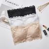Axellös Spetsbandage Bustier BH - Anti-exponering Bandeau för Studenter