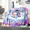 Custom Name "Space Adventure Winnie" Blanket for Couch & Bed, Plush Cozy Fuzzy Blanket Super Soft & Warm Blankets for Fall and Winter. 0908427