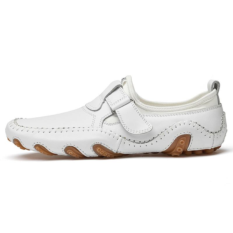 Handmade Casual Leather Shoes Men Loafers Comfortable Moccasins Men Flats Shoes Genuine Leather Men Shoes