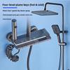 Bathroom Shower Set Piano Key Rainlfall Bath Showers System Set Apartment Bathtub Shower Faucet Full Set