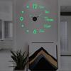 1Pc 3D Wall Clock Mirror Wall Stickers Creative Diy Wall Clocks Modern Design Mute Quartz Needle Watch Home Decor