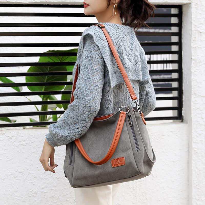 Damen Taschen Mode Designer Schulter Umhängetasche für Frauen 2024 Weibliche Umhängetasche Damen Geldbörse Lady Canvas Tuch Handtasche
