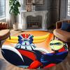 1pc UFO Robot Grendizer9 Design Printed Area Round Carpet for Bedroom Living Room Home Decor Rugs Mat Non Slip Mat Rug for Bedside