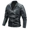 Of Men's PU Leather Jackets Men's Jackets With Plush Insulation Men's Leather Jackets
