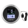 FastUU Lightweight Marine GPS Speedometer, 85MM Stainless Steel Boat Auto Speed Gauge Odometer Waterproof