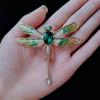 Koreaanse Kleurrijke Ingelegde Strass Libelle Broches Voor Vrouwen Luxe Ontwerper Mode Metalen Dier Broche Spelden Sieraden Cadeaus