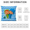 Cartoon Cute P-Pocoyo Cushion Cover Silky Short Plush Double-Sided Printed Pillow Case For Sofa All Seasons Home Decor Gift