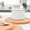 Yousheng 2Pcs Cork Trivet Set Resistente ao calor Cortiça grossa Coasters para pratos quentes Versátil redondo Cortiça Placemats para mesa de cozinha