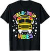 Field Trip Vibes Face Smile Retro Groovy Field Day Unisex T-Shirt