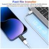 FONKEN PD60W Lightning Erkek - USB C Dişi Adaptör Konnektör Hızlı Şarj Veri Adaptör Dönüştürücü iPhone 15 Serisi İçin