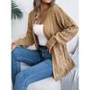 DAFIFY Women's Fashion Casual Fall Winter Solid Color Print Long Sleeve Sweaters